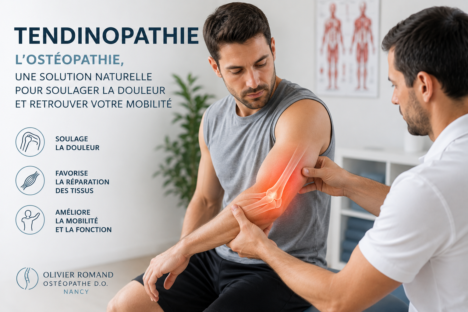 ostéopathe tendinite Nancy